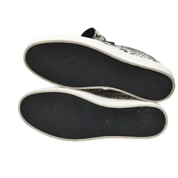 Nine  West ODIENELLA Leather Reptile Print Platform Shoes Black Size 8.5 - Picture 10 of 14